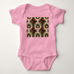 Lilly whimsical mushroom fairy baby bodysuit
