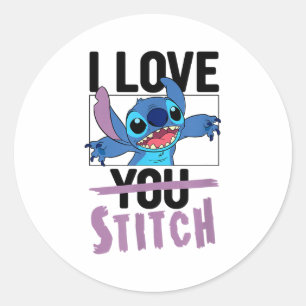 Lilo &amp; Stitch - Valentines Day I Love Stitch  Classic Round Sticker