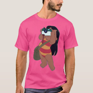 Lilo Taking Pictures At The Beach T-Shirt