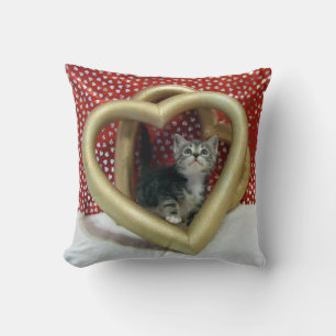 Lilo's Love - Cat / Kitten Throw Pillow