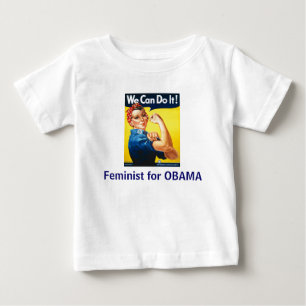 Lilttle Feminist for OBAMA Baby T-Shirt
