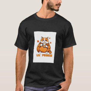Lilu2019 Punkinu2019 Cute Funny Fat Cat Pumpkin Sp T-Shirt