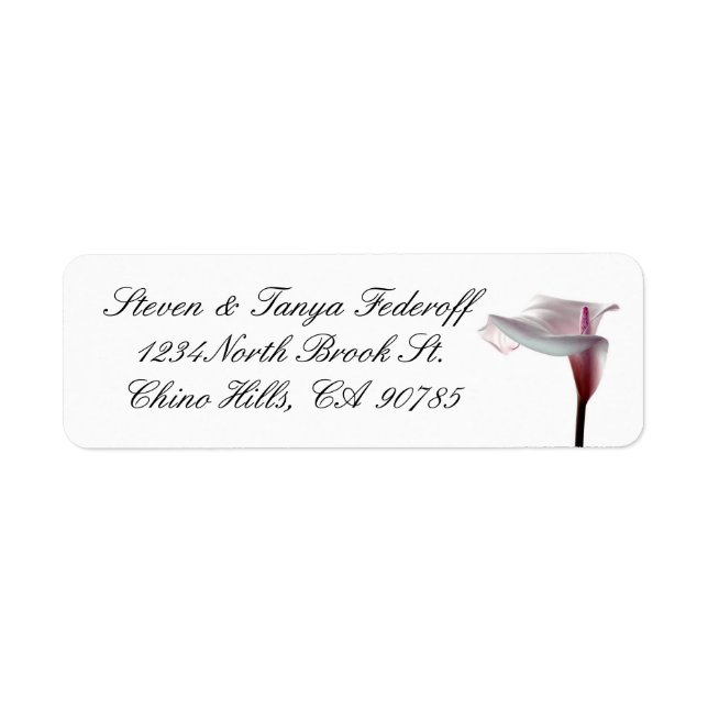 Lily Address Label (Front)