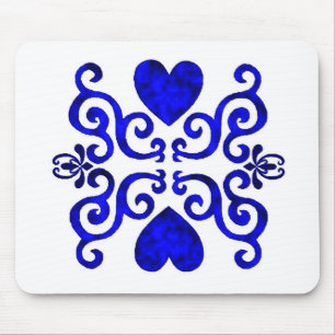 Lily and Heart- rainbowart Mouse Mat