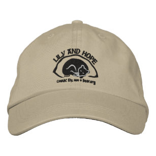 Lily and Hope in Den - Dark Embroidered Hat