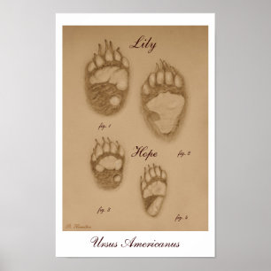 Lily and Hope Paw Print