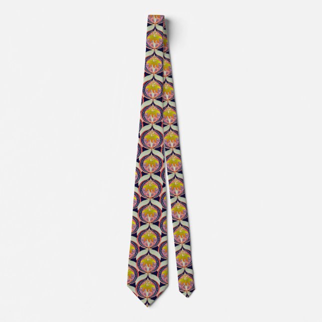 Lily and Pomegranate Tie (Front)