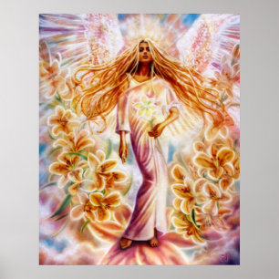 Lily Angel by Lisa Iris Poster