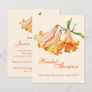 Lily bell fine art bridal shower invites