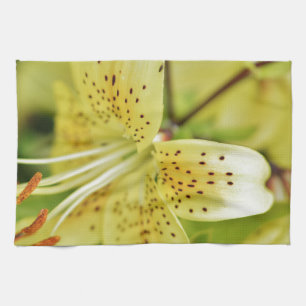 Lily Blooms Wedding Parties Tea Towel