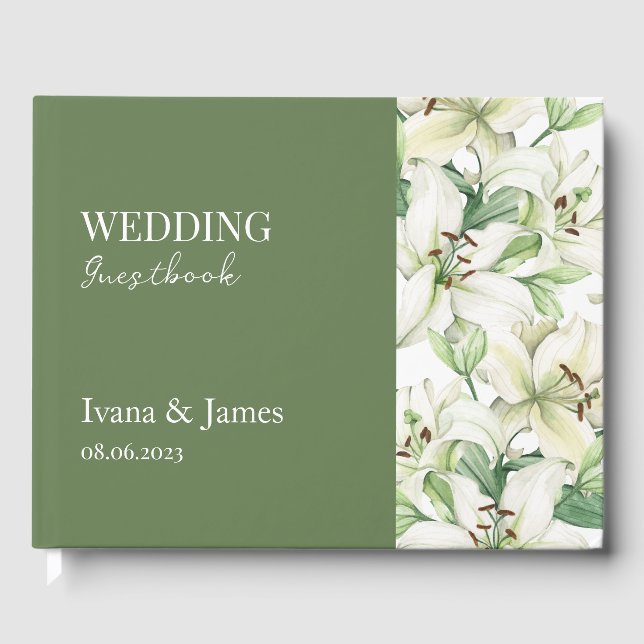 LILY Blossom Elegance Guest Book (Front)