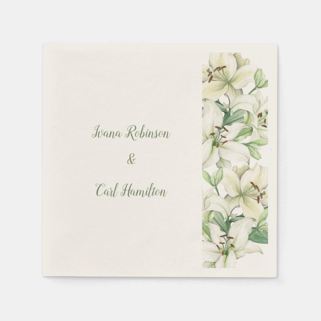 LILY Blossom Elegance Napkin (Front)