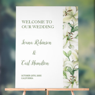 LILY Blossom Elegance Welcome Acrylic Sign