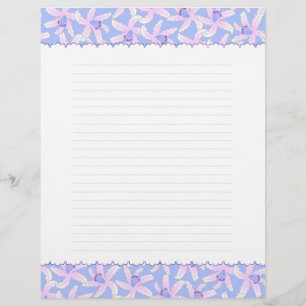 Lily Blue Letter Head Custom Letterhead