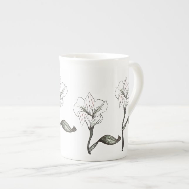 lily bone china mug (Front Right)