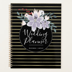 Lily Bouquet Foil Stripes Wedding Planner