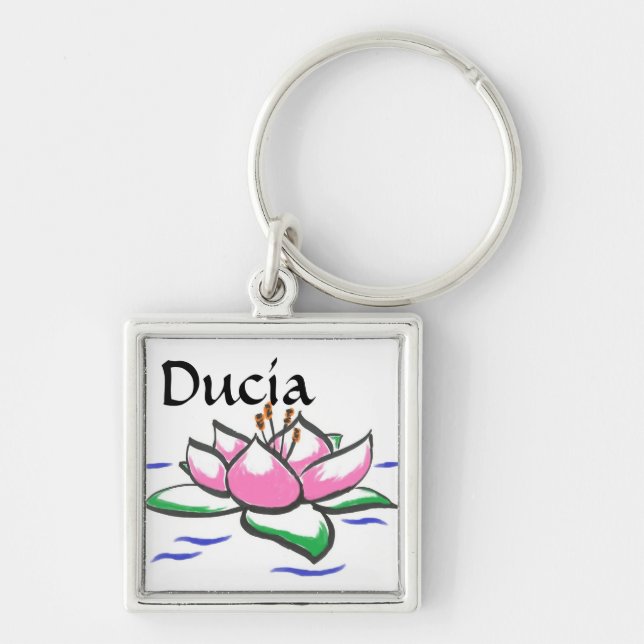 Lily Chain Key Ring (Front)