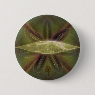Lily Cocoon Nest Abstract Art 6 Cm Round Badge