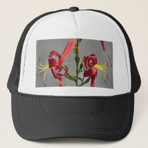 Lily,coloured collotype by Kazumasa Ogawa Trucker Hat