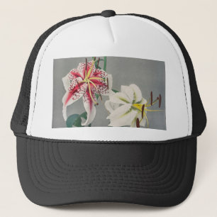 Lily,coloured collotype by Kazumasa Ogawa Trucker Hat