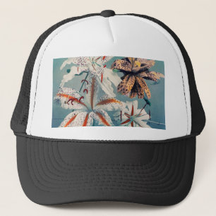 Lily,coloured collotype by Kazumasa Ogawa Trucker Hat
