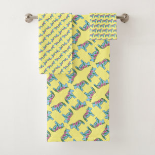 Lily Dala Horse by Julia Persson Morrill Bath Towel Set