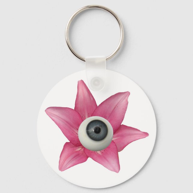Lily Eyeball Key Ring (Front)