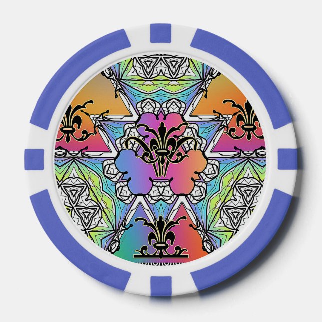 Lily Fleur  Poker Chips (Front)
