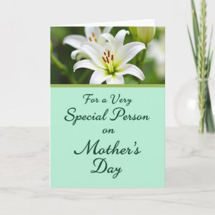 Lily Floral Mothers Day Card