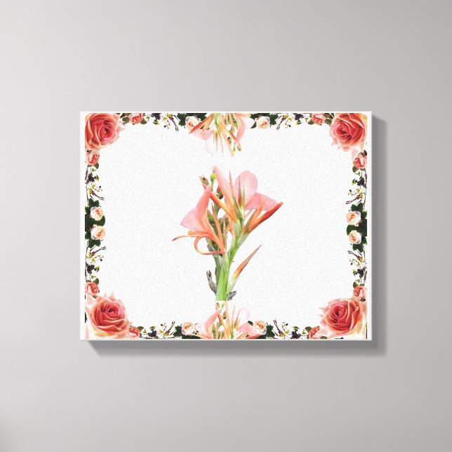 Lily Flower Canvas Print (Front)