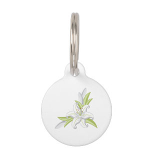 Lily Flower Pet Tag