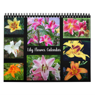 Lily Flower Photography Calendar