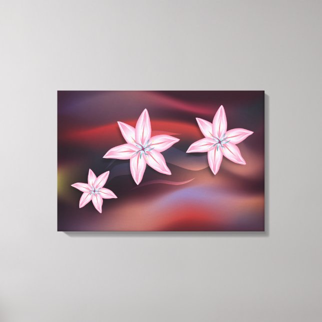 Lily Flowers Canvas Print (Front)
