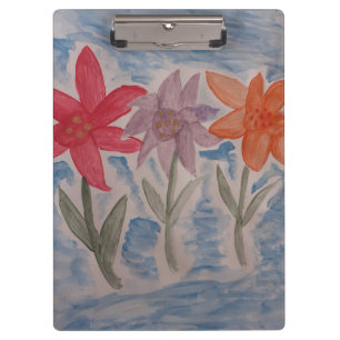 Lily Flowers Clipboard