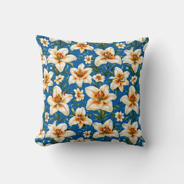 Lily flowers cushion (Front)