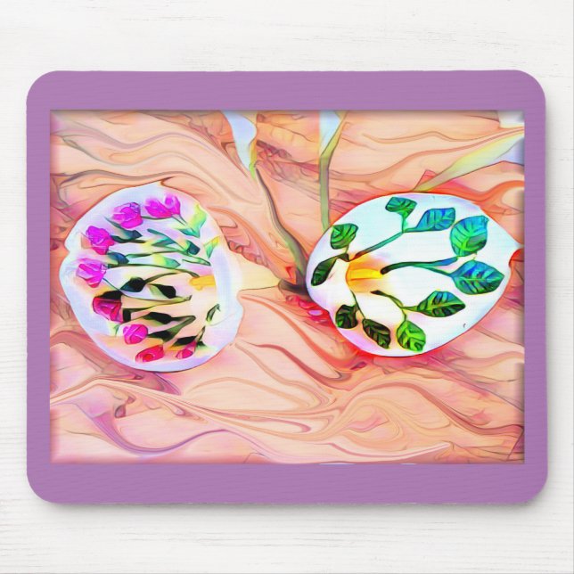 Lily Flowers Mousepad (Front)