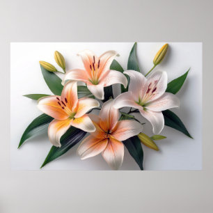 Lily Flowers Poster
