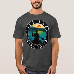 Lily Lake Wisconsin Canoeing T-Shirt