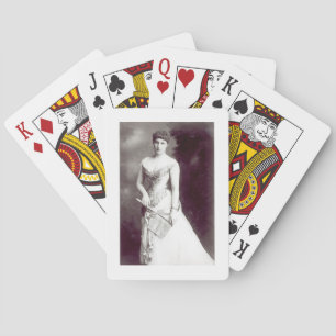 Lily Langtry (1853-1929) performing at the Haymark Playing Cards