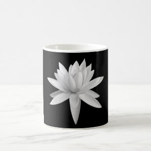 Lily Lotus Black and White Fine Art Photograph Coffee Mug