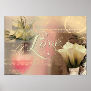 Lily love collage poster
