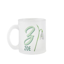 Lily monogram coffee mug, customisable name design