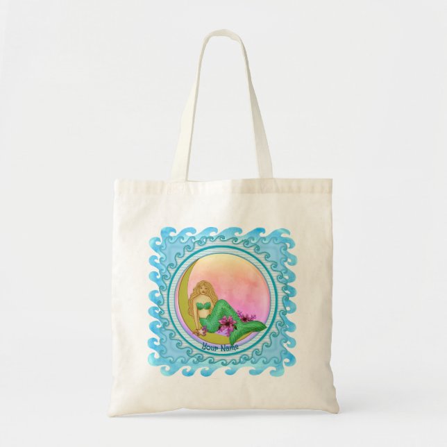 Lily Moon Mermaid  Tote Bag (Front)