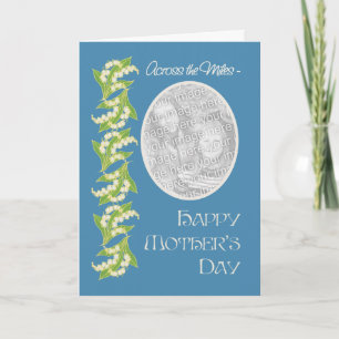 Lily Mothers Day Photo Card Blue: Across the Miles