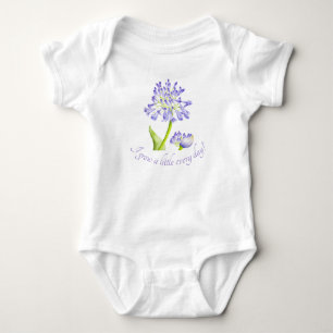 Lily of the Nile on a Baby Bodysuit