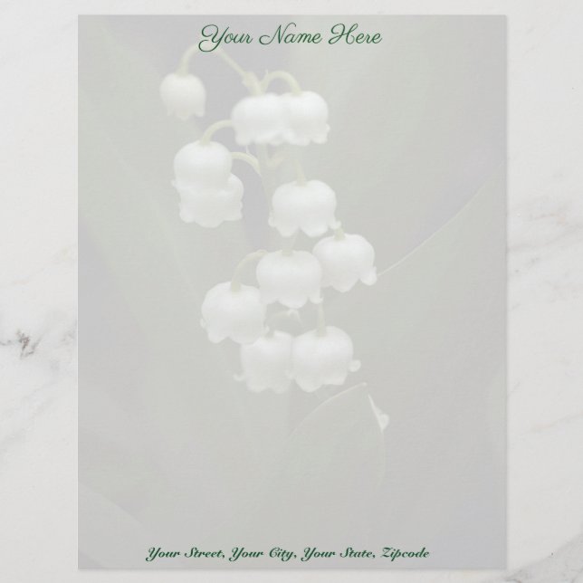 Lily of the Valley-0308 Custom Letterhead (Front)