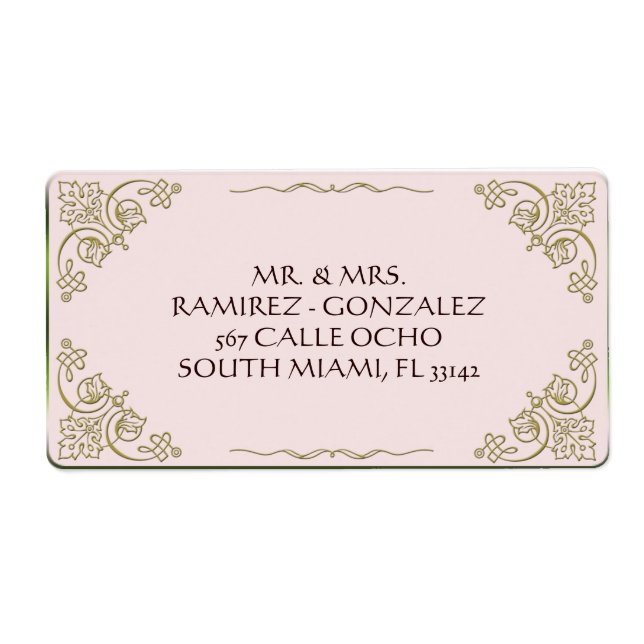 Lily Of The Valley - Address Label Blank (Front)