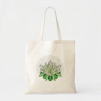 Lily of the Valley and Emerald - May Tote Bag