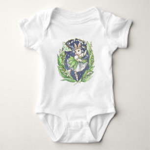 Lily of the valley baby bodysuit