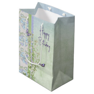 Lily of the Valley Birthday Bouquet Medium Gift Bag
